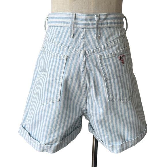 RARE 90s vintage Guess high waisted stripe shorts - Picture 2 of 16